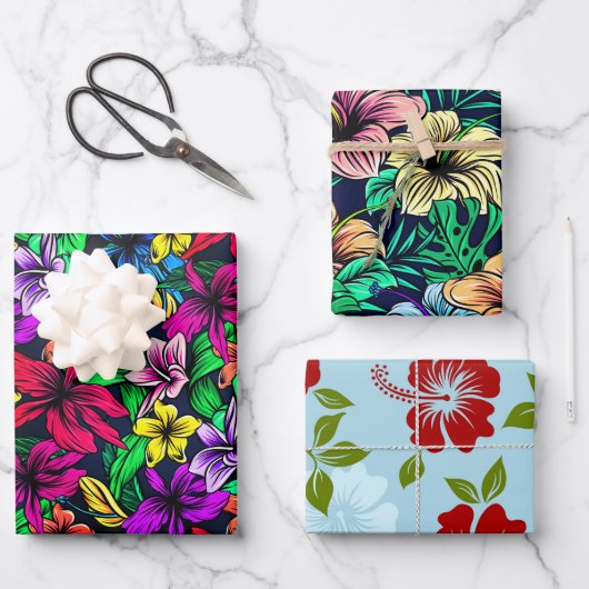 Hawaiianische Printwerbung Geschenkpapier Set (Vorderseite)
