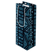 Hawaiianische Printwerbung Geschenktüte Für Weinflaschen (Vorderseite Schrägansicht)