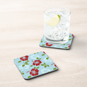 Hawaiianische Printwerbung Getränkeuntersetzer