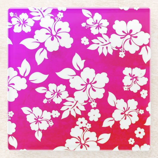 Hawaiianische Printwerbung Glasuntersetzer (Vorderseite)