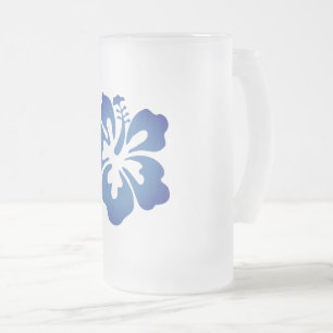 Hawaiianische Printwerbung Mattglas Bierglas