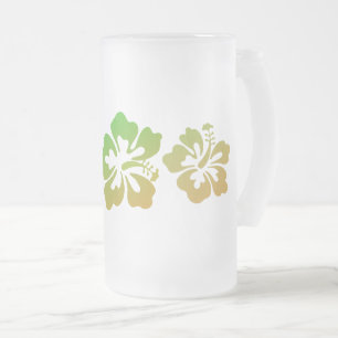 Hawaiianische Printwerbung Mattglas Bierglas