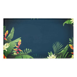 Hawaiianische Printwerbung Namenschild