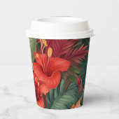 Hawaiianische Printwerbung Pappbecher (Rückseite)