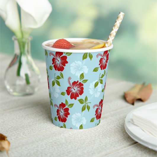 Hawaiianische Printwerbung Pappbecher (In Situ)