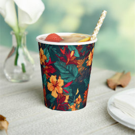 Hawaiianische Printwerbung Pappbecher