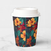 Hawaiianische Printwerbung Pappbecher (Rechts)