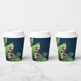 Hawaiianische Printwerbung Pappbecher