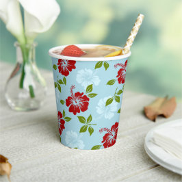 Hawaiianische Printwerbung Pappbecher