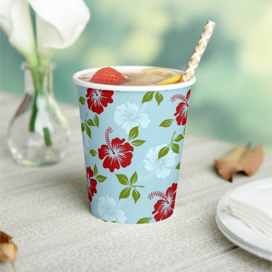 Hawaiianische Printwerbung Pappbecher (In Situ)