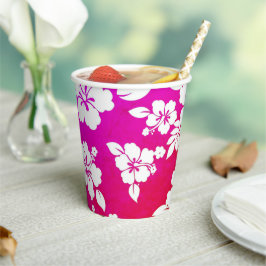 Hawaiianische Printwerbung Pappbecher