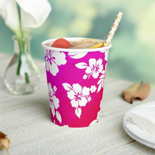 Hawaiianische Printwerbung Pappbecher (In Situ)