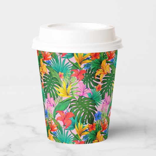 Hawaiianische Printwerbung Pappbecher (Vorderseite)
