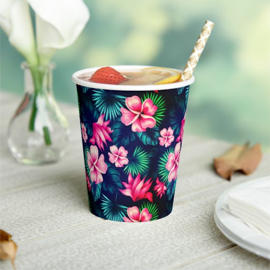 Hawaiianische Printwerbung Pappbecher (In Situ)