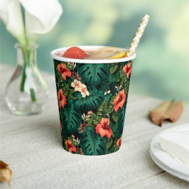 Hawaiianische Printwerbung Pappbecher