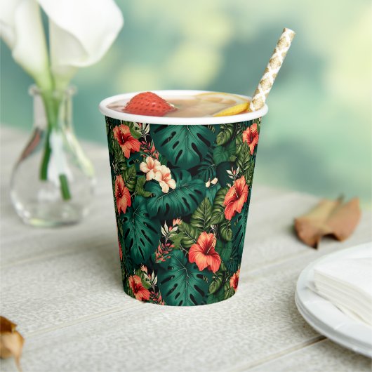Hawaiianische Printwerbung Pappbecher (In Situ)