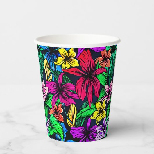 Hawaiianische Printwerbung Pappbecher (Rückseite)