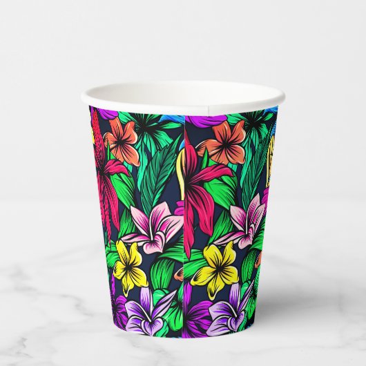 Hawaiianische Printwerbung Pappbecher (Rechts)
