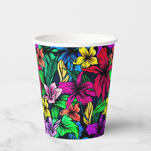 Hawaiianische Printwerbung Pappbecher (Vorderseite)