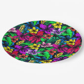 Hawaiianische Printwerbung Pappteller (Schrägansicht)