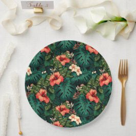 Hawaiianische Printwerbung Pappteller