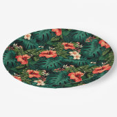 Hawaiianische Printwerbung Pappteller (Schrägansicht)