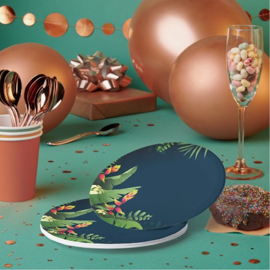 Hawaiianische Printwerbung Pappteller (Multi)