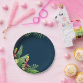 Hawaiianische Printwerbung Pappteller (Party)