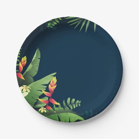 Hawaiianische Printwerbung Pappteller (Vorderseite)