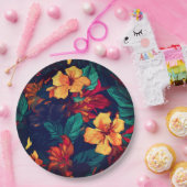 Hawaiianische Printwerbung Pappteller (Party)