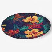 Hawaiianische Printwerbung Pappteller (Schrägansicht)