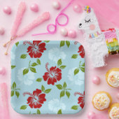 Hawaiianische Printwerbung Pappteller (Party)