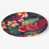 Hawaiianische Printwerbung Pappteller (Schrägansicht)