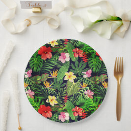 Hawaiianische Printwerbung Pappteller