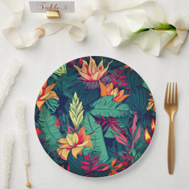 Hawaiianische Printwerbung Pappteller