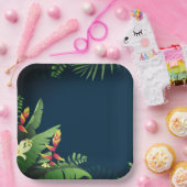Hawaiianische Printwerbung Pappteller (Party)