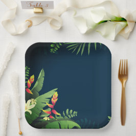 Hawaiianische Printwerbung Pappteller