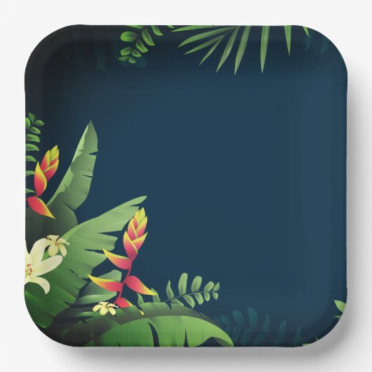 Hawaiianische Printwerbung Pappteller (Vorderseite)