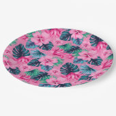 Hawaiianische Printwerbung Pappteller (Schrägansicht)