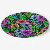 Hawaiianische Printwerbung Pappteller (Schrägansicht)