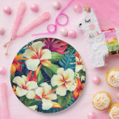 Hawaiianische Printwerbung Pappteller (Party)