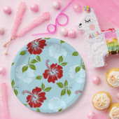 Hawaiianische Printwerbung Pappteller (Party)