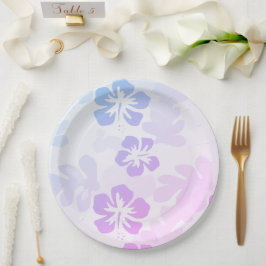 Hawaiianische Printwerbung Pappteller