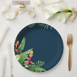 Hawaiianische Printwerbung Pappteller