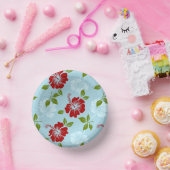 Hawaiianische Printwerbung Pappteller (Party)