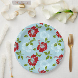 Hawaiianische Printwerbung Pappteller