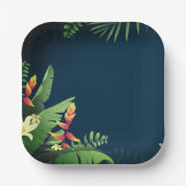 Hawaiianische Printwerbung Pappteller (Vorderseite)