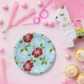 Hawaiianische Printwerbung Pappteller (Party)