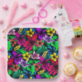 Hawaiianische Printwerbung Pappteller (Party)