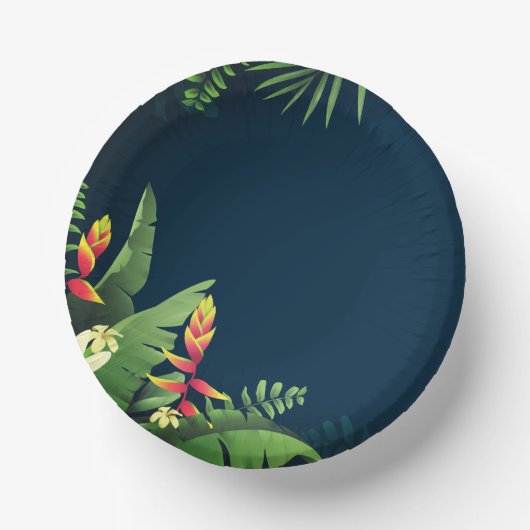 Hawaiianische Printwerbung Pappteller (Vorderseite)